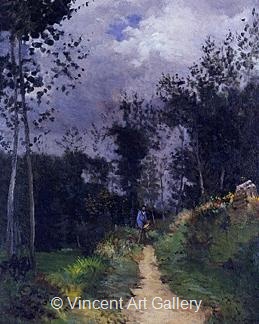 Rural Guardsman in the Fontainebleau Forest by Alfred  Sisley