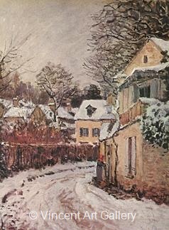 Road in Louveciennes by Alfred  Sisley