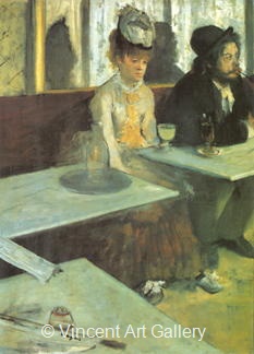 Absinth Drinker by Edgar  Degas
