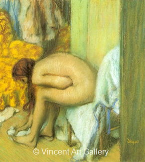Nude Drying her Feet by Edgar  Degas
