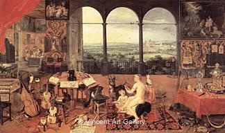The Allegory of Hearing by Jan  Brueghel the Elder