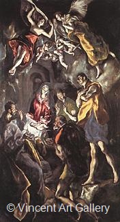 The Adoration of the Shepherds by El  Greco