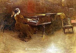 At the Piano by John White  Alexander