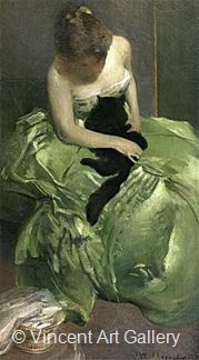 The Green Dress by John White  Alexander