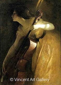 The Cellist by John White  Alexander