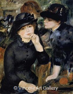 Girls in Black by Pierre-Auguste  Renoir