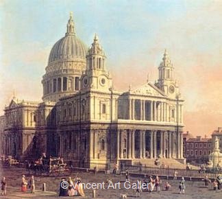 St. Pauls Cathedral, London by   Canaletto