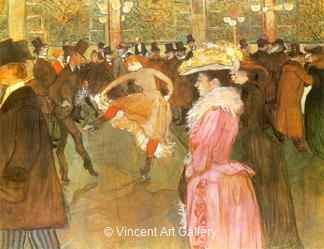 La Dance au Moulin Rouge by Henri de Toulouse-Lautrec