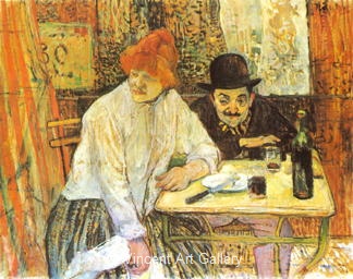 A la Mie by Henri de Toulouse-Lautrec