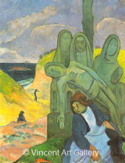 The Green Christ or the Cavalry by Paul  Gauguin