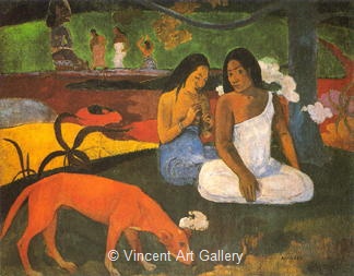 Pastime (Arearea) by Paul  Gauguin