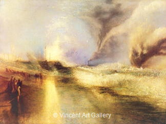 Rockets and Blue Lights by Joseph M.W.  Turner