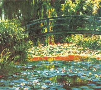 Japanese Bridge at Giverny by Claude  Monet