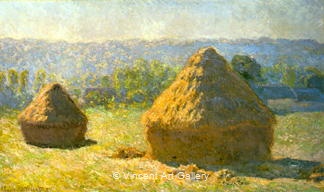 Haystacks by Claude  Monet