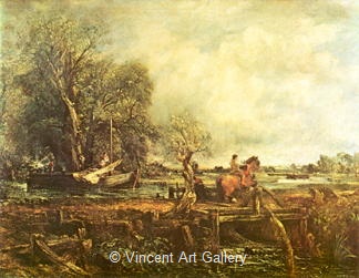 The Leaping Horse by John  Constable