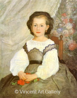 Portrait of Mademoiselle Romaine Lacaux by Pierre-Auguste  Renoir