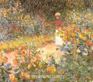 Monet's Garden at Giverny by Claude  Monet