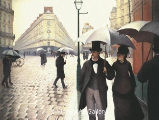 Paris Street, Rainy Day by Gustave  Caillebotte
