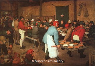 The Peasant Wedding by Pieter  Bruegel the Elder