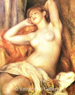 Sleeping Bather by Pierre-Auguste  Renoir
