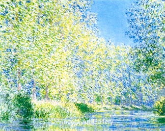 Bend in the River Epte, Giverny by Claude  Monet