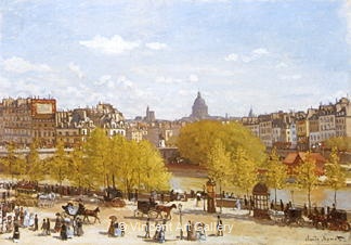 Quai de Louvre by Claude  Monet