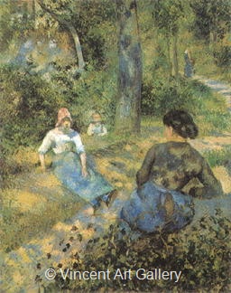 Peasants Resting by Camille  Pissarro