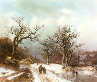 Winter by Barend Cornelis  Koekkoek