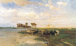 Summer Landscape by Paul J.C.  Gabriel