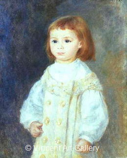 Lucie Berard "Child in White" by Pierre-Auguste  Renoir