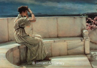 Expectations (detail) by Lawrence  Alma-Tadema