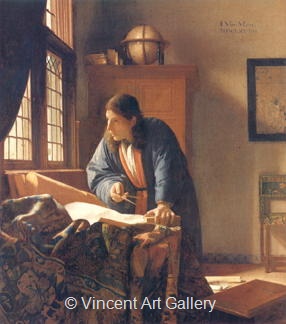 The Geographer by Johannes  Vermeer