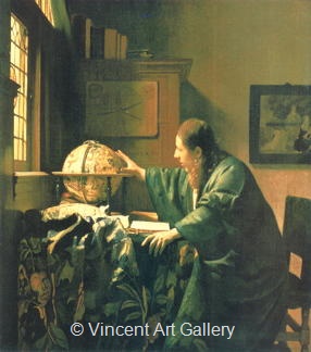 The Astronomer by Johannes  Vermeer