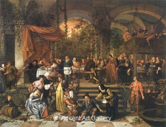 The Wedding Feast at Cana by Jan  Steen