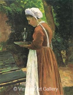 The Maidservant by Camille  Pissarro