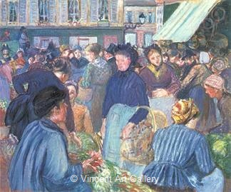 The Market at Gisors by Camille  Pissarro