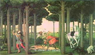 The Infernal Hunt by Sandro  Botticelli