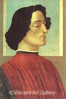 Portrait of Giulino de'Medici by Sandro  Botticelli