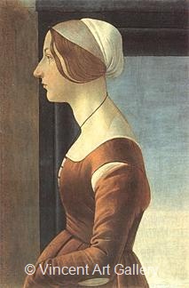 Portrait of a Woman by Sandro  Botticelli