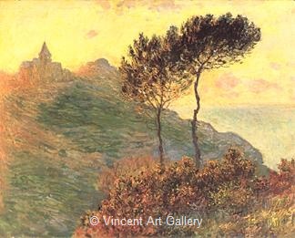 The Church at Varengeville, Grey Weather by Claude  Monet