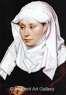 Portrait of a Lady by Robert  Campin