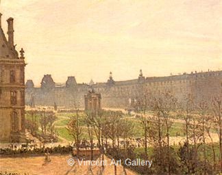 Le Jardin du Carrousel by Camille  Pissarro