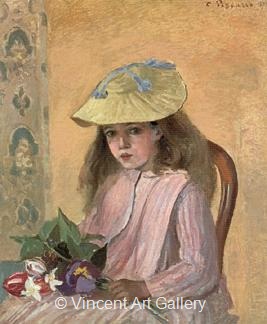 The Artist's Daughter by Camille  Pissarro