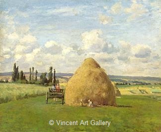The Haystack by Camille  Pissarro