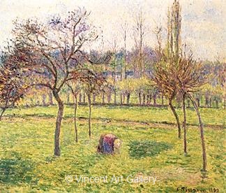 Apple Tree in a Field by Camille  Pissarro