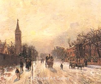 All Saint's Church, upper Norwood by Camille  Pissarro