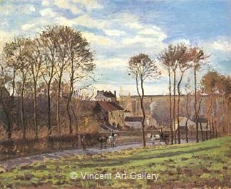 Pontoise, Les Mathurins (Former Convent) by Camille  Pissarro