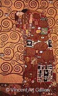 The Stoclet Frieze, Fulfillment by Gustav  Klimt