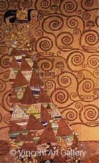The Stoclet Frieze, Expectation by Gustav  Klimt