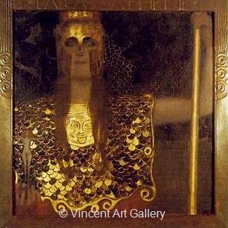 Pallas Athene by Gustav  Klimt